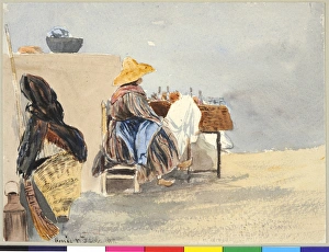 Images Dated 18th January 2011: Fruit Stall Woman, Paris