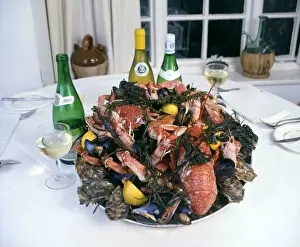 Bottles Prints: Fruits de Mer at Rick Steins restaurant, Padstow, Cornwall