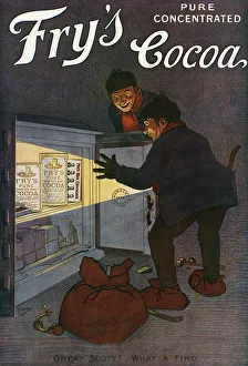 Images Dated 3rd March 2016: Frys Cocoa advertisement by John Hassall