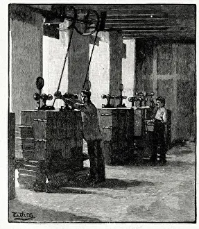 Extracting Prints: Frys Cocoa and Chocolate, hydraulic presses