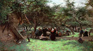 Images Dated 13th September 2010: Fte Day in a Cider Orchard, Normandy