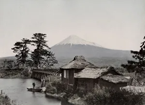 Fujiyama Prints: Fujiyama from Kawaibashi bridge on the Tokaido