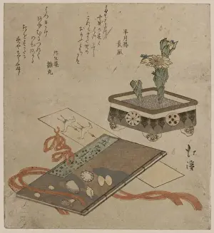 Bookmark Prints: Fukujuso (Adonis plant): Tosa diary bookmark Fukujus? (Adoni