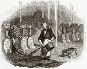 Fulling Stocks at Gotts Woollen Factory, Leeds, Yorkshire