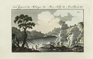 Gases Prints: Fumarole or sulphuric gases at Solfatara