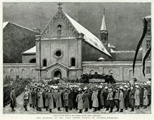 Solemn Collection: Funeral Archduke Rudolf Death Funerals Austria