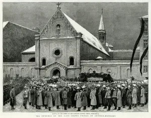 Vienna Collection: Funeral Archduke Rudolf Death Funerals Austria