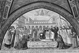 Augustine Collection: Funeral Augustine 354 430 Saint Bishop Hippo