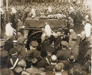 Mourners Prints: Funeral cortege of King George V