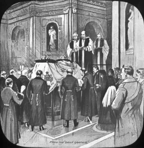 Mourners Prints: Funeral of Edward VII - Committal service