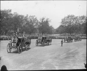 Funeral of Edward VII - State Carriages in Hyde Park Funeral of Edward VII - State Carriages in Hyde Park