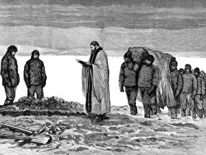 The Funeral of Hans Christian Petersen, British Arctic Exped
