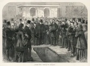 Quaker Collection: FUNERAL OF MRS BRIGHT