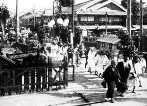 Funeral Prints: Funeral procession, Japan, early 1900s