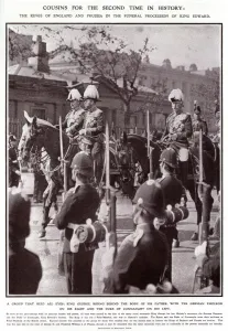 Processions Prints: Funeral procession of King Edward VII 1910