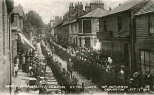 Orpington Prints: Funeral Procession of M Hutchings, Orpington, London