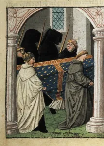 Funeral Prints: Funeral procession of Ogier the Dane, legendary