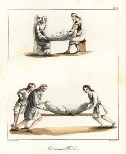 Bossange Prints: Funeral rites, 10th century