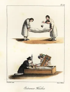 Bossange Prints: Funeral rites, 10th century