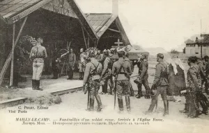 Bearers Prints: Funeral of a Russian soldier - Mailly-le-Camp, France
