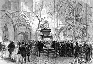 Images Dated 30th July 2019: Funerals Charles Dickens Death 1870 People Paying