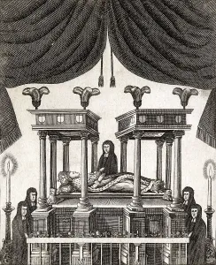Funerals Prints: Funerals Queen Mary Ii Death Wife William Iii