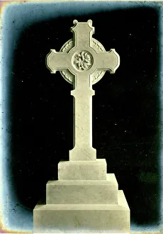 Headstone Prints: Funerary Monument - Cross
