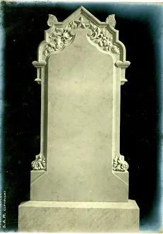 Headstone Prints: Funerary Monument - Decorated Headstone