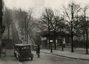 Montmartre Prints: Funicular / Paris 1930S