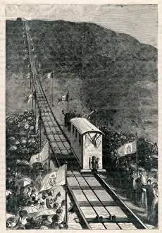 Funicular Prints: Funicular Vesuvius 1880