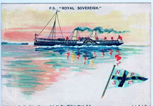 Sovereign Collection: Two funnel paddle steamer Royal Sovereign