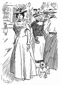 Londoner Prints: Funny Cockney comment on a ladies neckwear