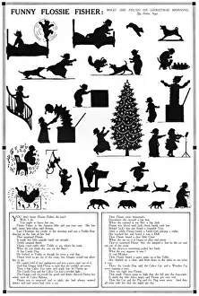 Fisher Prints: Funny Flossie Fisher silhouette & poem