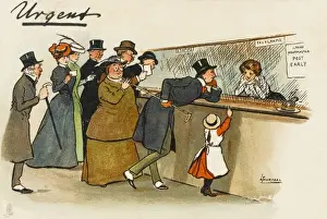 Stamps Prints: Funny Postcard - Urgency