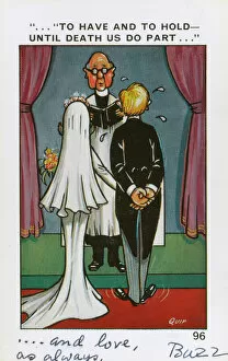 Holds Collection: Funny Saucy Wedding Postcard
