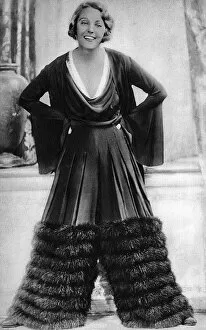 Flamboyant Gallery: Fur trimmed pyjama suit, 1931