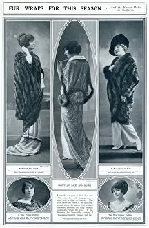 Images Dated 1st September 2016: Fur wraps for the winter season 1913