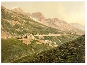 Oberland Prints: Furka Pass, the hotel, Bernese Oberland, Switzerland