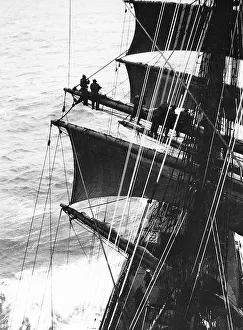 Sailors Prints: Furling the Sails Victorian period