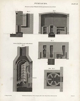 Rees Gallery: Furnaces used for experiments and tobacco pipe manufacture
