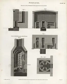 Experiments Prints: Furnaces used for experiments and tobacco pipe manufacture