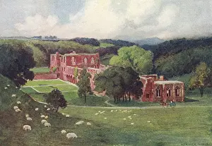 Goble Prints: Furness Abbey / Goble 1908