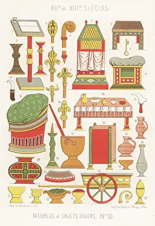 Chalice Prints: Furniture, tools and other objects, 12th and 13th centuries