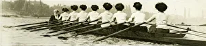 Teams Gallery: Furnivall rowing eight on the River Thames