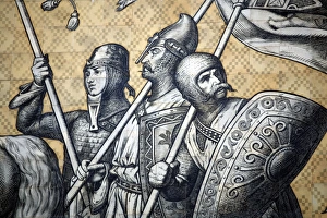 Images Dated 13th October 2007: Furstenzug wall tiles in Dresden, Germany