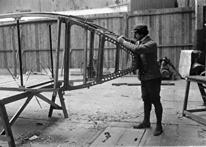The fuselage of the Bolotoff triplane under construction