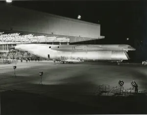 Galaxy Prints: The fuselage of the first Lockheed C-5A Galaxy is moved ?