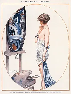 Heavens Prints: Futurist Portrait