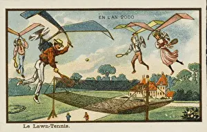 %unrestricted Prints: Futuristic aerial tennis