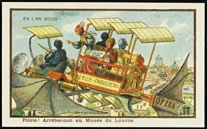 Futuristic airbus in Paris